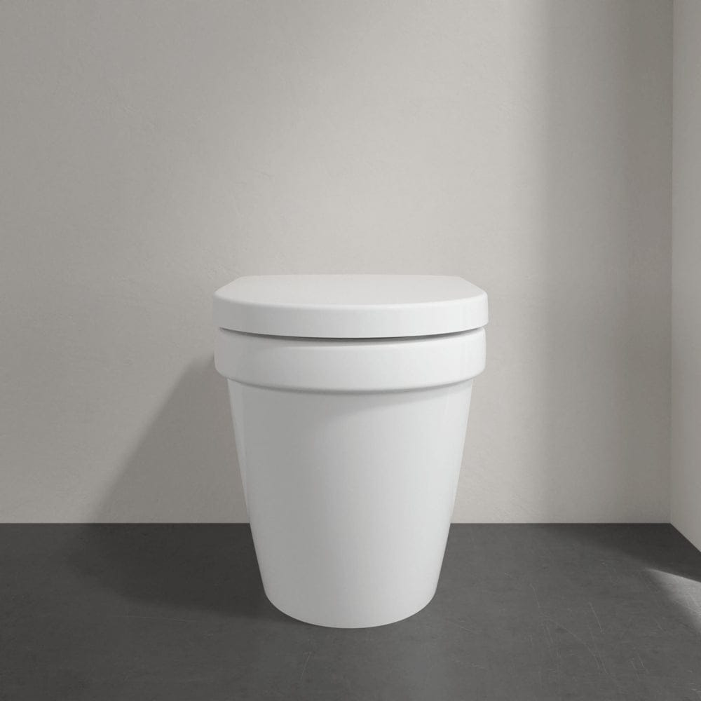 Villeroy & Boch Back To Wall Toilet Villeroy & Boch Architectura Back to Wall Rimless Toilet with Soft Close Seat and DirectFlush