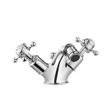 Crosswater Belgravia Crosshead Monobloc Bidet Mixer Tap with Waste in Chrome