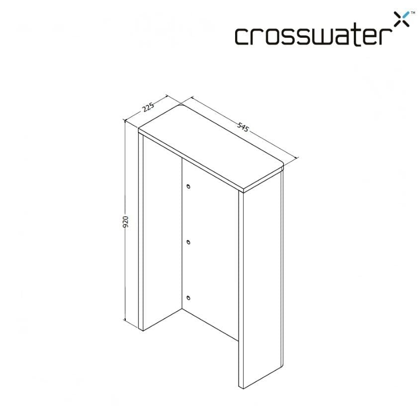 Crosswater WC Back To Wall Unit Crosswater Toilet Furniture Unit in  Matt Black