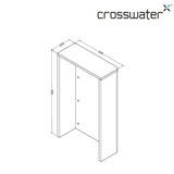 Crosswater WC Back To Wall Unit Crosswater Toilet Furniture Unit in  Matt Black