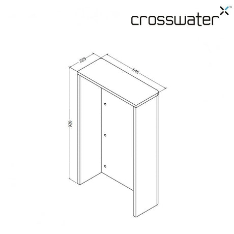 Crosswater WC Back To Wall Unit Crosswater Toilet Furniture Unit in  Matt Black