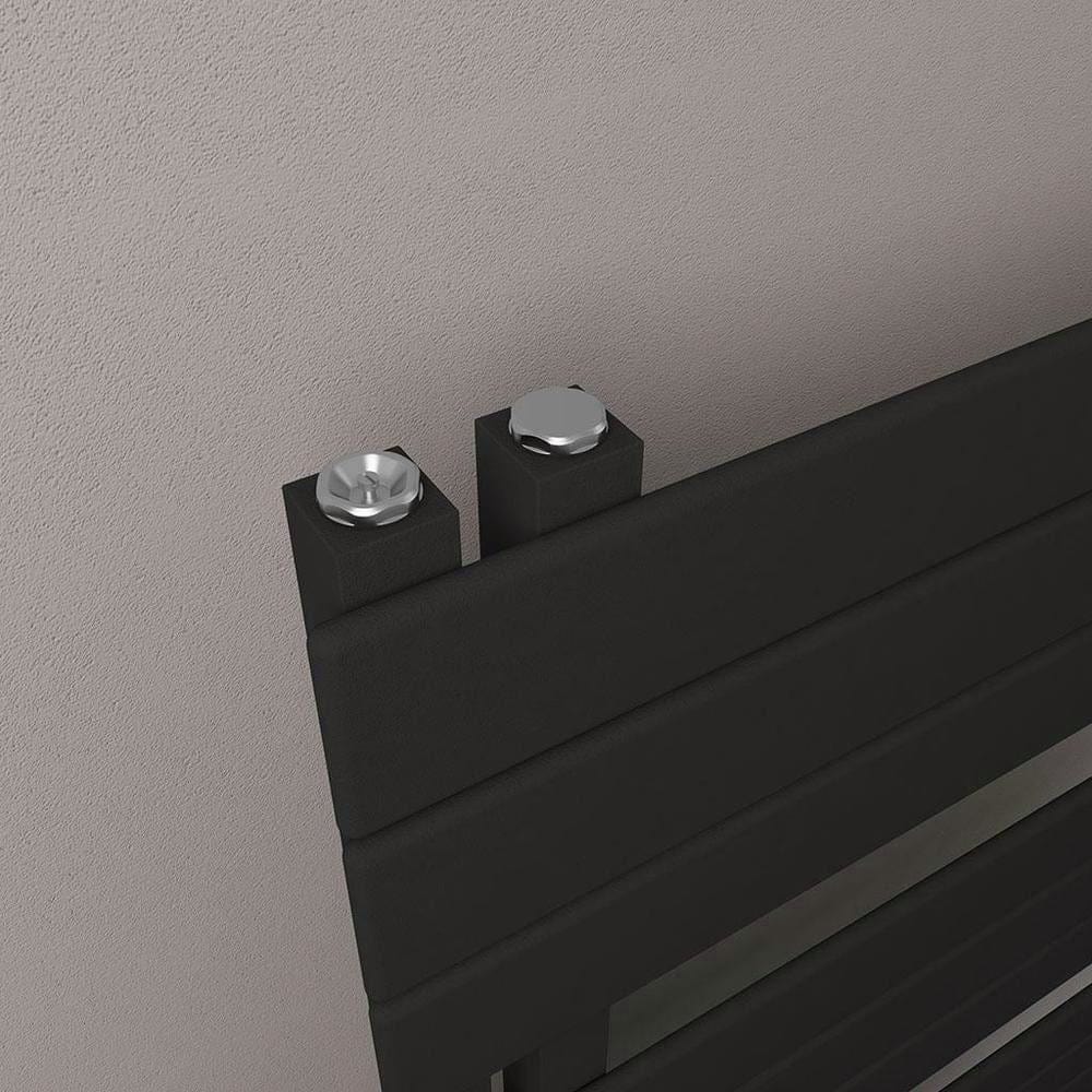 Eastbrook Designer Towel Rail Eastbrook Helmsley Straight Vertical Designer Towel Rail in Matt Black