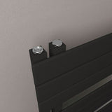 Eastbrook Designer Towel Rail Eastbrook Helmsley Straight Vertical Designer Towel Rail in Matt Black
