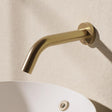 Crosswater Infrared Tap Crosswater MPRO Sensor Wall Mounted 220mm Basin Spout in Brushed Brass