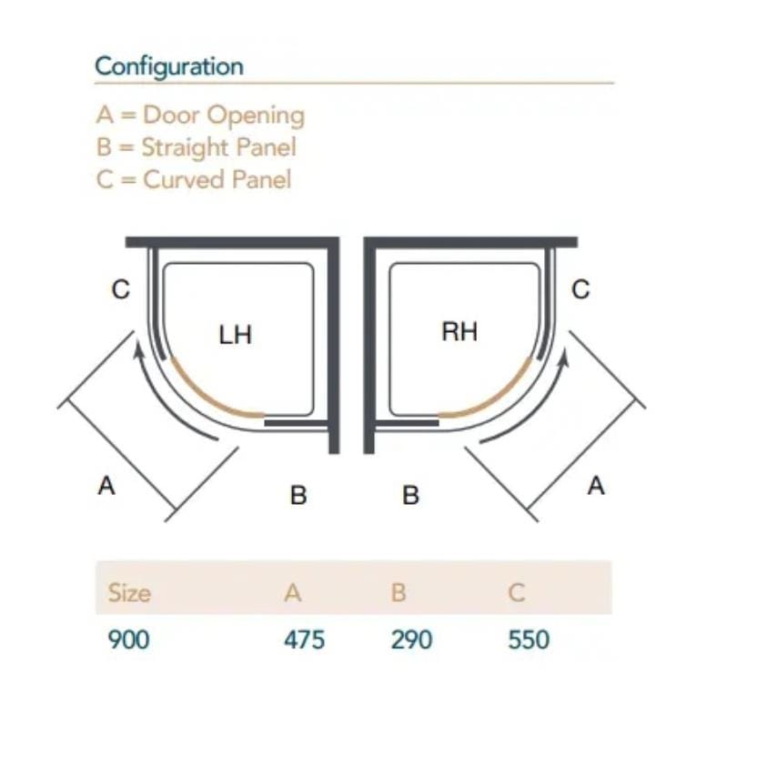 Merlyn Quadrant Shower Enclosure Merlyn Ionic Essence Frameless 8mm 1 Door Quadrant Shower Enclosure