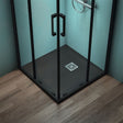 Ideal Standard Rectangle Shower Tray Jet Black / 800 x 800mm Ideal Standard Ultra Flat S+ Shower Tray 30mm including Waste