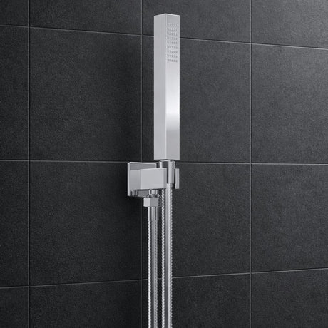 Aquarius Bathrooms Shower Handset Chrome Aquarius Tetra Wall Outlet Single Function Shower Handset and Hose