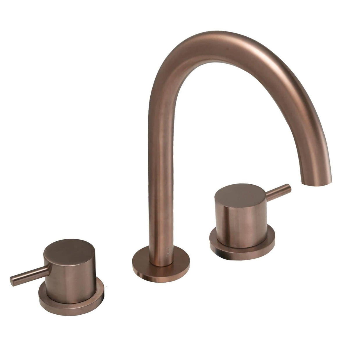 JTP 3 Tap Hole Basin Set Brushed Bronze JTP VOS 3 Hole Deck Mounted Basin Mixer Tap