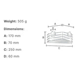 Smedbo Basket Smedbo Beslagsboden Frame Self-Adhesive Corner Shower Basket