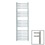 JIS Ladder Rail JIS Sussex Adur Vertical Stainless Steel Curved Heated Towel Rail
