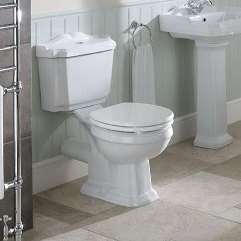 Eastbrook Close Coupled Toilet Eastbrook Belgravia Traditional Close Coupled Toilet with Soft Close Seat