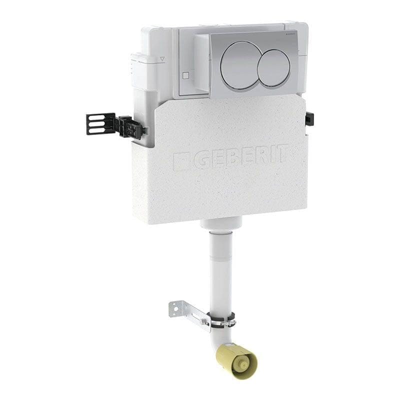 Geberit Concealed Cistern Round Plate in Chrome Geberit Duofix Alpha 1090mm Concealed Cistern