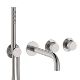 Roca Concealed Shower Set Roca T-Multi Thermostatic Concealed Shower Valve with Pencil Handset, Holder, Hose and Bath Spout