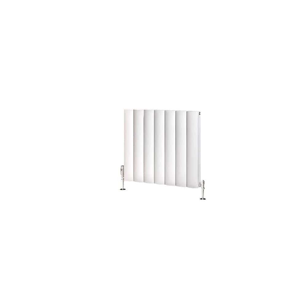 Eastbrook Panel Radiator Eastbrook Guardia Straight Horizontal Aluminium in Matt White