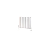 Eastbrook Panel Radiator Eastbrook Guardia Straight Horizontal Aluminium in Matt White