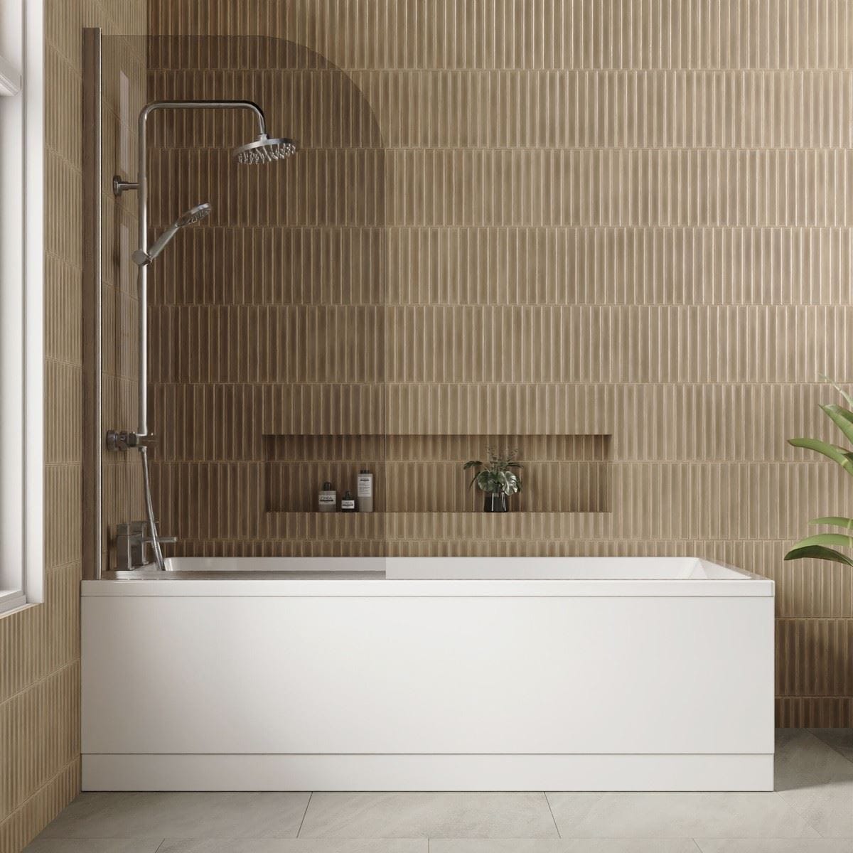 Aquarius Bathrooms Bath Panel 1800mm Aquarius Urbano Standard Bath Panel in White