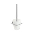 VADO Toilet Brush Vado Level Toilet Brush And Frosted Glass Holder in Chrome
