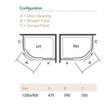 Merlyn Quadrant Shower Enclosure Merlyn Ionic Essence Frameless 8mm 1 Door Offset Quadrant Shower Enclosure