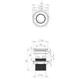 Crosswater Basin Waste Crosswater Flip Top Slotted Basin Waste in Chrome