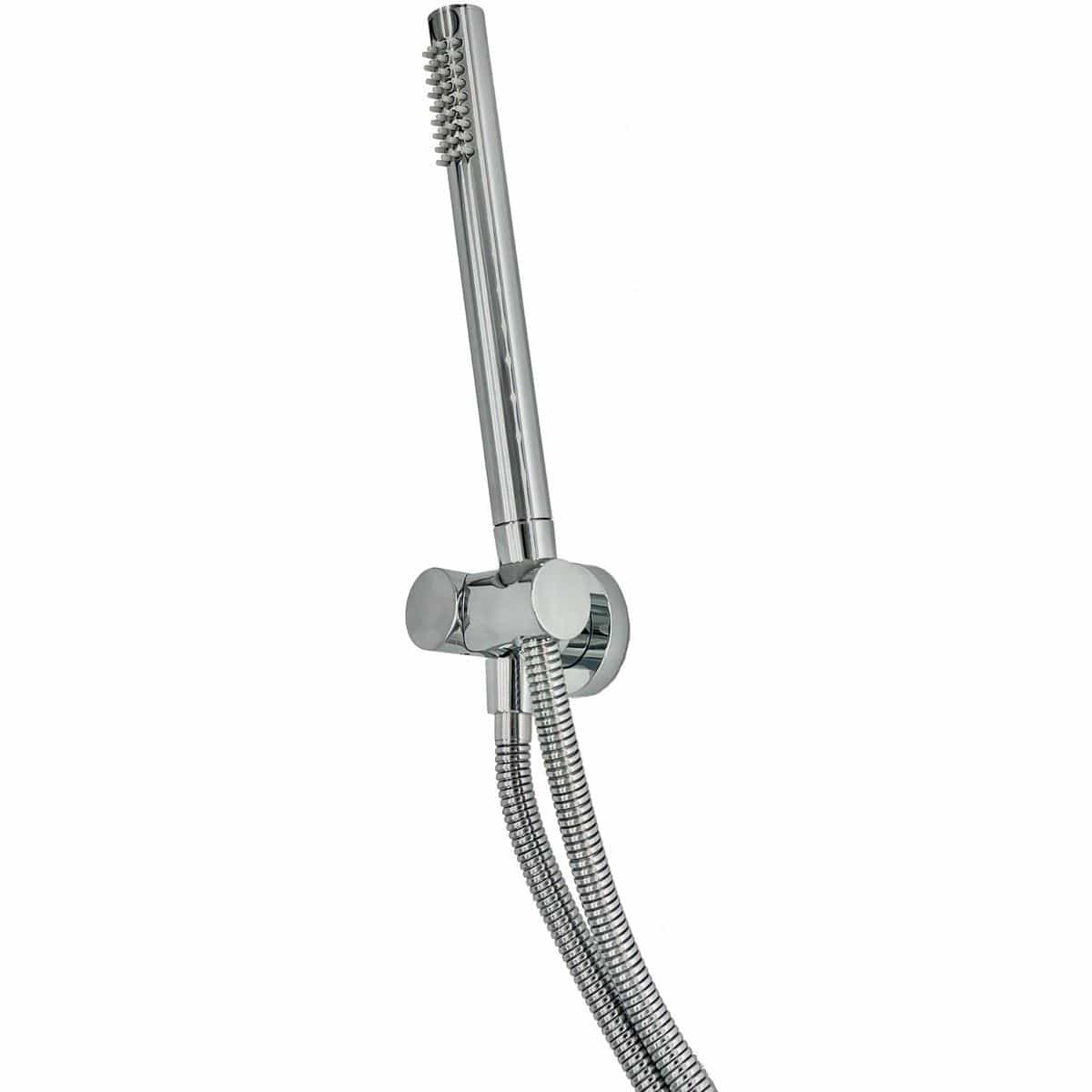 TED Shower Handset Chrome TED Universal Round Shower Pencil Handset