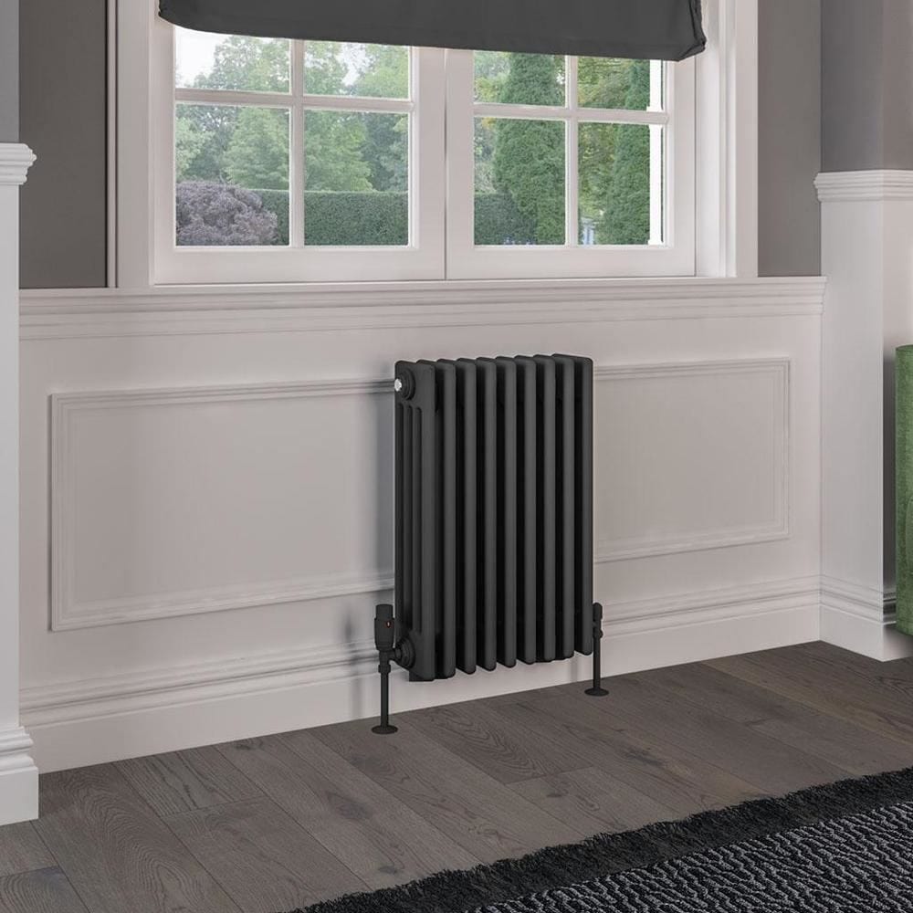 Eastbrook 600 x 425 / Central Heating Eastbrook Rivassa Traditional 4 Column Radiator in Matt Anthracite