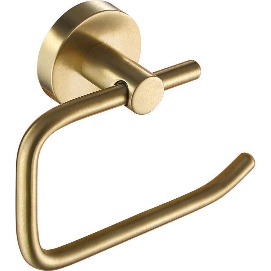 JTP Toilet Roll Holder Brushed Brass JTP VOS Classic Toilet Roll Holder