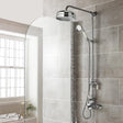 Aquarius Bathrooms Exposed Shower Set Aquarius Clarence Traditional Exposed Thermostatic Shower Set with Fixed Shower Head and Handset in Chrome