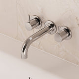 Crosswater Wall Mounted Bath Tap Chrome Crosswater MPRO Wall Mounted 3 Hole Bath Filler Tap