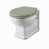 Aquarius Bathrooms Wall Hung Toilet Green Wooden Aquarius Harewood Traditional Wall Hung Toilet with Soft Close Seat