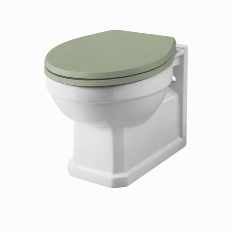 Aquarius Bathrooms Wall Hung Toilet Green Wooden Aquarius Harewood Traditional Wall Hung Toilet with Soft Close Seat