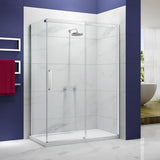 Merlyn Side Panel Chrome / 900mm Merlyn Ionic Frameless Side Panel for Sliding Shower Door