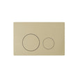 Aquarius Flush Plate Brushed Brass Aquarius Raleigh Round Button Flush Plate