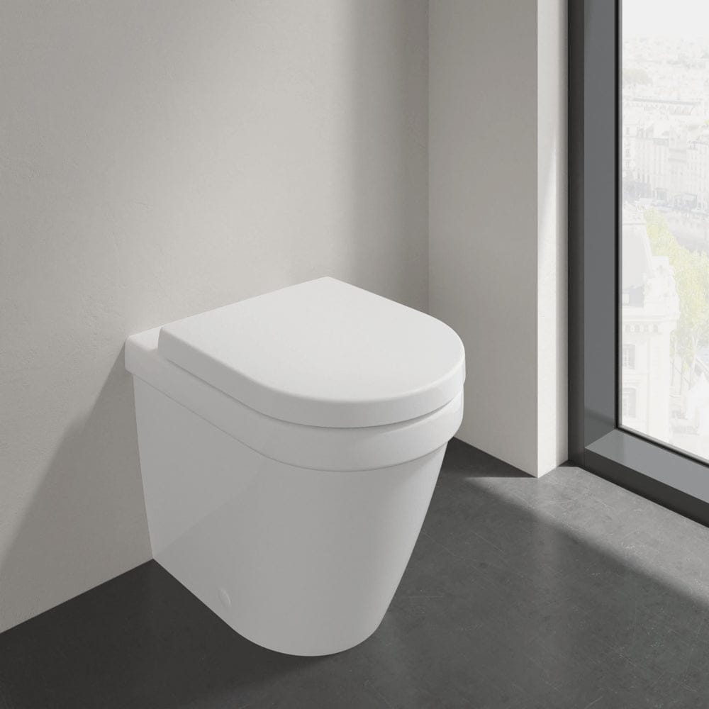 Villeroy & Boch Back To Wall Toilet Villeroy & Boch Architectura Back to Wall Rimless Toilet with Soft Close Seat and DirectFlush
