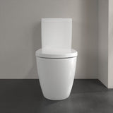 Villeroy and Boch Close Coupled Toilet Villeroy & Boch Subway 3.0 Close Coupled Toilet with Twist Flush and Soft Close Seat in White Alpin