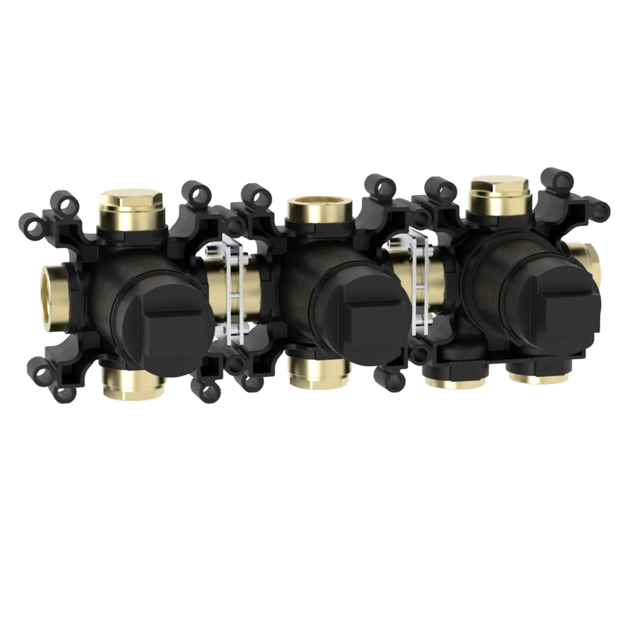 Roca Concealed Shower Set Roca T-Multi Switch Thermostatic Concealed Shower Valve with Rainshower Head, Shower Handset and  Hose