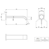 Villeroy & Boch Wall Mounted Basin Tap Villeroy & Boch Dawn Wall Mounted Single-Lever Basin Mixer Tap