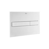 Roca Flush Plate Matt White Roca Duplo One PL7 Flush Plate with Square Buttons