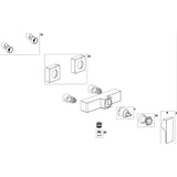 Villeroy & Boch Exposed Shower Valve Villeroy & Boch Architectura Exposed Thermostatic Square Shower Valve