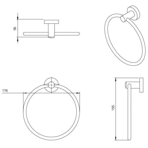 Miller Towel Ring Miller Bond Towel Ring