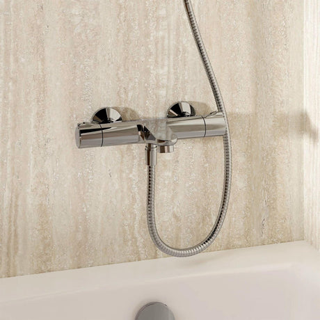 Crosswater Bath Shower Mixer Crosswater Thermostatic Wall Mounted Bath Shower Mixer Tap in Chrome