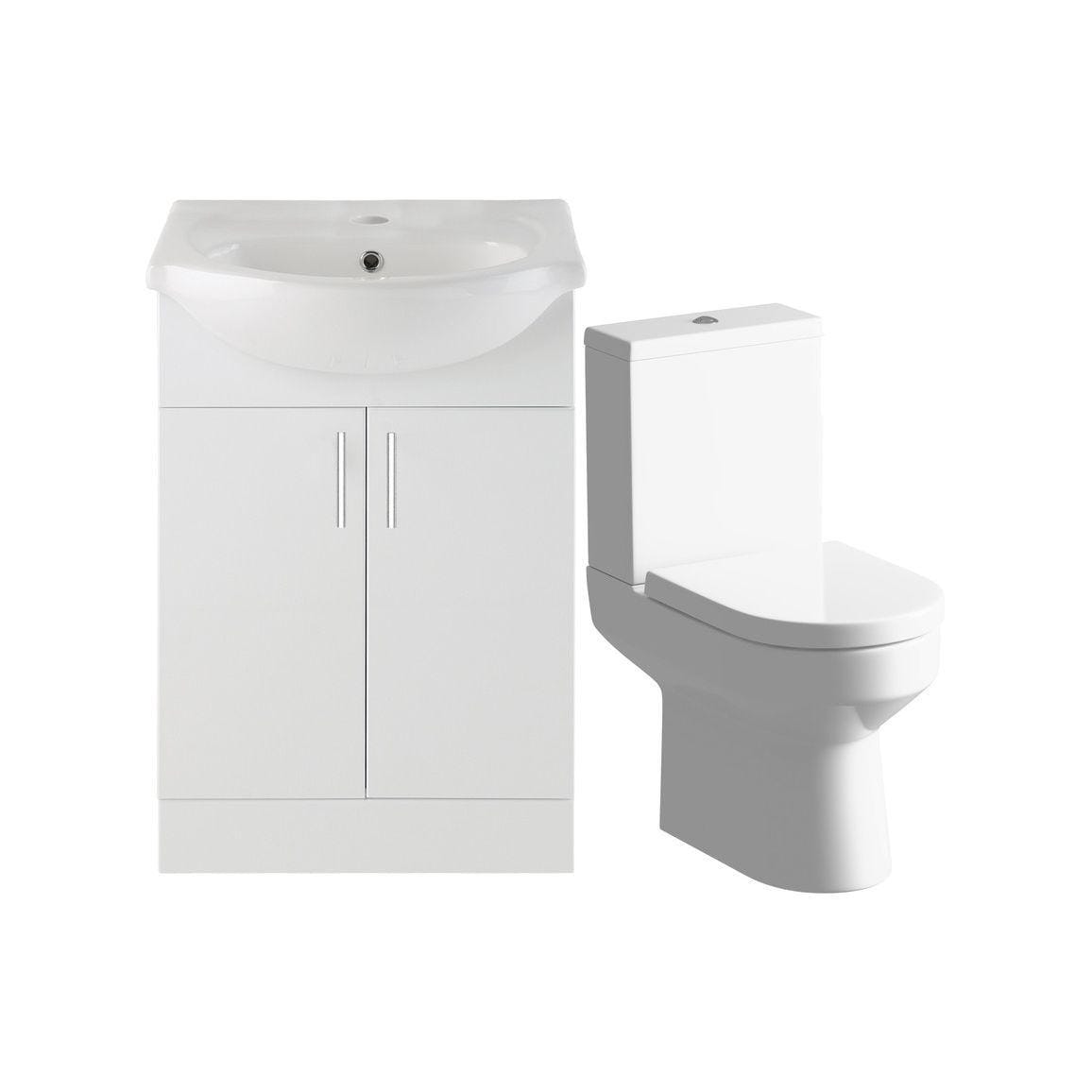 Aquarius Bathrooms Complete Bathroom Suite Aquarius Altano Complete Bathroom Suite with 1700mm L-Shaped Bath, Toilet, Basin, Shower & Taps