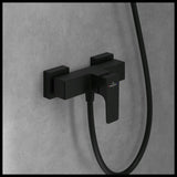 Villeroy & Boch Exposed Shower Valve Matt Black Villeroy & Boch Architectura Exposed Thermostatic Square Shower Valve