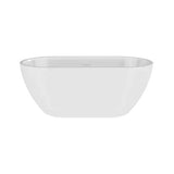 Aquarius Bathrooms Modern Freestanding Bath 1600 x 780mm Aquarius Drift Double Ended Freestanding Bath