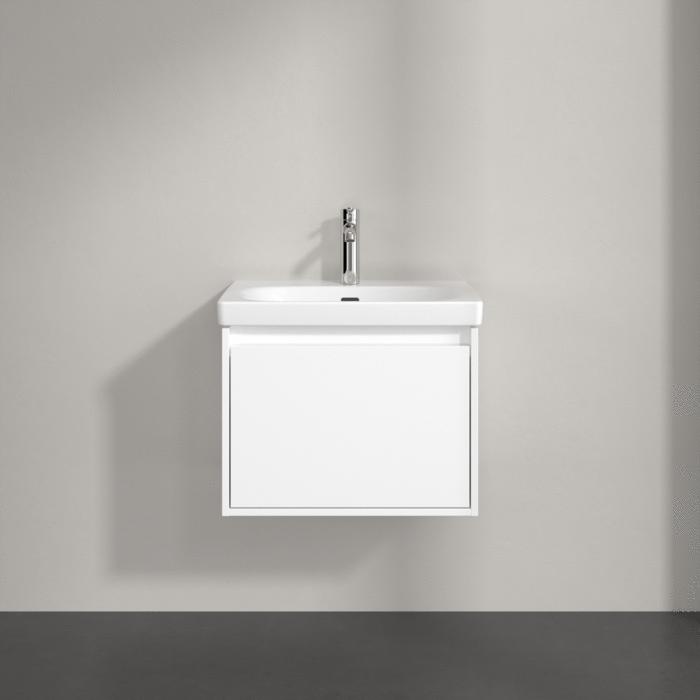 Villeroy & Boch Wall Mounted Vanity Unit Villeroy & Boch Skyla Wall Mounted 600mm One Drawer Vanity Unit with Basin