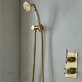Vado Shower Handset Booth & Co. Axbridge Single Function Shower Handset with Hose, and Intergrated Outlet and Bracket