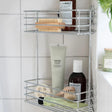 Smedbo Basket Chrome Smedbo Beslagsboden Frame Self-Adhesive Two Tier Corner Shower Basket