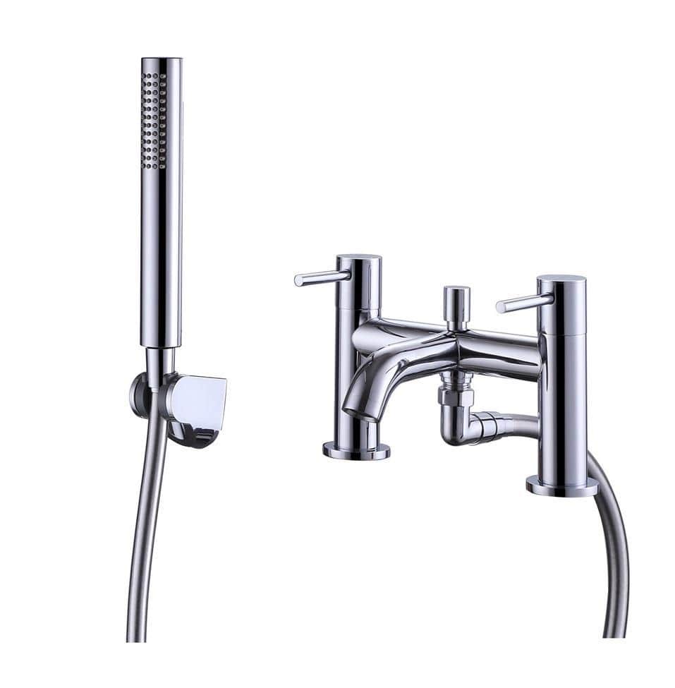 Aquarius Bathrooms Bath Shower Mixer Aquarius RF-Series Complete Bath and Basin Brassware Pack with Basin Tap, Bath and Shower Mixer and Wastes