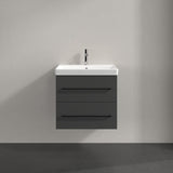 Villeroy & Boch Wall Mounted Vanity Unit Villeroy & Boch Avento Wall Hung Vanity Unit 580mm Two Drawers with Basin
