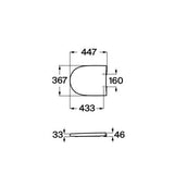 Roca Toilet Seat Roca Meridian-N Supralit® Soft Close, Quick Release Toilet Seat