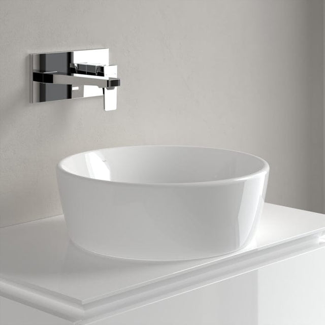 Villeroy & Boch Countertop Basin Villeroy & Boch Architectura Round 450mm Countertop Basin (with Overflow) in Alpin White